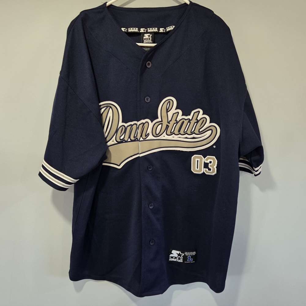 Vintage STARTER NCAA Penn State Jersey Men's Size Large